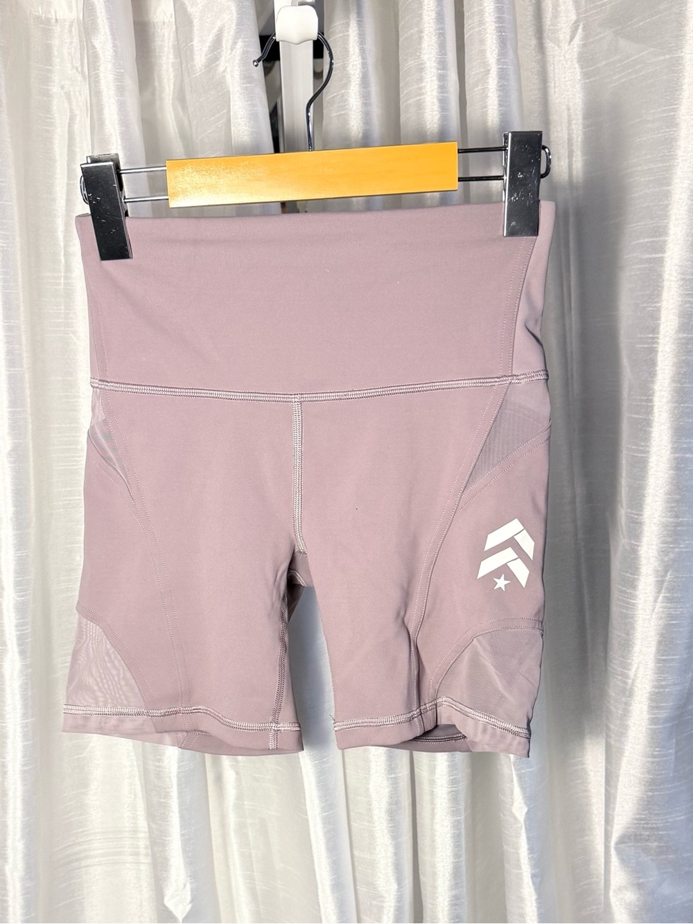 lululemon athletica Mauve High-Waist Bike Shorts with Side Chevron